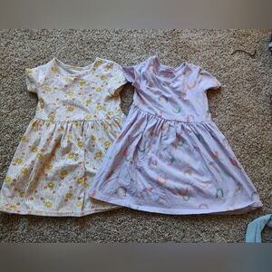 Cat & Jack Set of Two Toddler Girl Knit Dresses size 5T